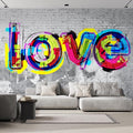 wall26 - Colorful Graffiti - Large Wall Mural, Removable Peel and Stick Wallpaper, Home Decor - 100x144 inches