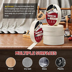 RED WOLF 6 Pack Masking Tape 0.7" x 60 Yards, General Purpose for Painting Arts Crafts Label Car Painting, Sharp Paint Line No Residue Painters Tape White Beige Crepe Paper Tape Heat Resistance