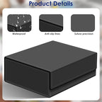 Homthy 1800+ Card Deck Case for Trading Cards, Leather Magnetic Closure Commander Card Storage Box Magic Card Protectors Fit for MTG TCG and Sport Cards