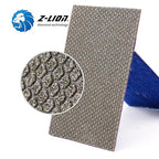 Z-Lion Diamond Abrasive Paper Sheets 60 Grit Diamond Sandpaper Nylon Back for Grinding Stone Glass Ceramic(1 Pcs)