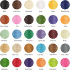 uxcell Round Leather Sewing Waxed Thread, 55m / 60 Yards Wax Polyester String, 0.8mm Waxed Stitching Cord for Leather Crafts, Bookbinding, Bracelets Braided, Beige