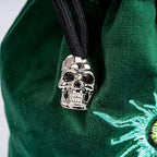 Green Large Dice Bag D&D Cute Storage Bag for Role Playing Games Tabletop Games - Capacity 100+ Polyhedral Dice
