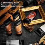 AUREUO Antique Bronze Acrylic Paint, 4 Fl Oz / 120ml Single Tube, Rich Pigment Art Craft Paints for Canvas, Rocks, Wood, Ceramic, Fabric - Art Supplies for Beginners, Professionals, Artists