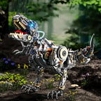 Mechanical Tyrannosaurus Rex Building Set with Light, Dinosaur Building Blocks Toy for Adults, Movable Dinosaur Animal with Display Stand, STEM Gift for Girls Boys Teens Age 12+ (1268 PCS)
