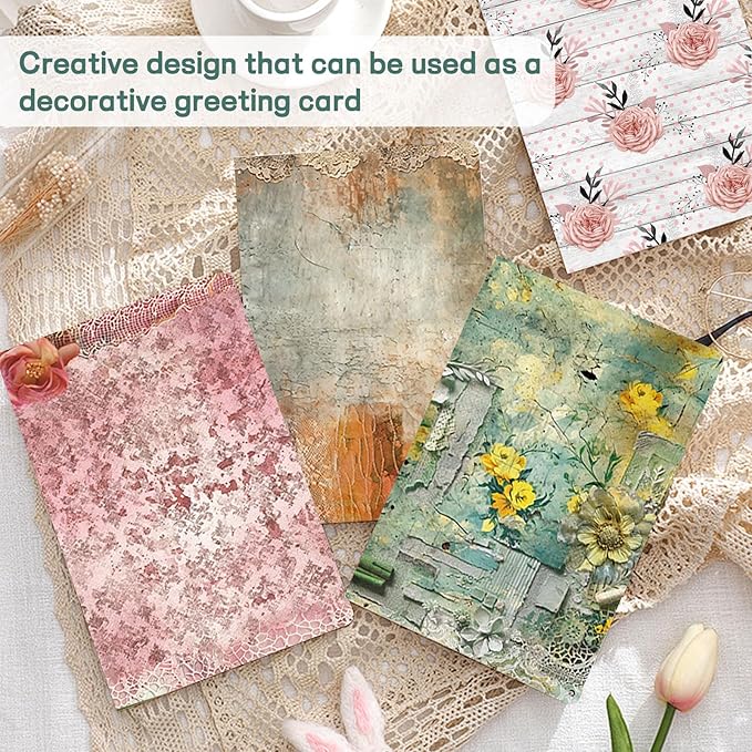 Scrapbook Paper 12x12 inch, 24 Sheets DIY Origami Decorative Craft, Double sided printing, Photo Album Decor Wooden-free Paper for Gift Wrapping Card Making Collage Album Decorative (Brown)