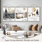 Artmag Magnetic Poster Hanger Frame, 18x24 18x12 18x28 Light Wood Wooden Magnet Canvas Artwork Print Poster Hangers Frames Hanging Kit (Grey, 18")