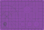 KC GLOBAL A4 (13"x9") Professional Grade Self-Healing Cutting Mat (Purple) - Odor-Free, Double-Sided, Eco-Friendly, Non-Slip, Premium Desk mat for DIY, Crafting, Model Building and Art Projects