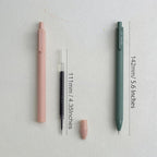 ldcrea Gel Pens 0.5 Fine Tip, Black Ink, Silky Grip, 6 Pack
