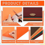 Sinmoe 100 Sheets 5 Shades Cardstock Paper 8.5 x 11 Inches 180gsm Solid Core Printer Paper for Scrapbooking DIY Arts Crafts Making Office Home Supplies(Autumn Color)