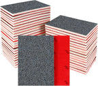 24 Pcs Sanding Sponge 80 Grit, Washable & Reusable Sanding Blocks for Wood, Metal, Drywall, Glazing, Wet Dry Sandpaper for Smooth Finishing