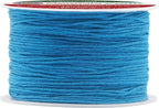 Mandala Crafts 1mm 109 Yards Light Blue Cotton Waxed Cord for Jewelry Making Bracelet Cord Waxed String - Beading String Thread Jewelry Cords for Necklaces String