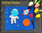 MEARCOOH Self Adhesive Foam Sheets, 10 Colors 9x12 Inch 2mm Sticky Eva Foam Paper for Crafts Cardmaking Photo Frames Classroom Scrapbooking Christmas Crafts (Multi-Color 10 Sheets)