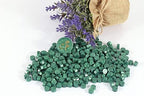 Yoption 360Pcs Metallic Green Sealing Wax Beads, Hexagon Wax Seal Beads with 4Pcs Tea Candles and 2 Melting Spoons for Wedding Invitations, Wine Packaging, Gift Wrap, Envelopes