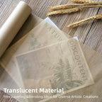 MLNSUNNY 9.4" x 787" Antiqued Tea Bag Paper Roll - Wet Strength Tissue for DIY Art, Tracing, Collage, Book Binding Repair | Handmade Lanterns & Cyanotype | Vintage Craft Decorative Paper