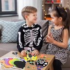 Fennoral 12 Pack Halloween Craft Kit for Kids Make You Own Witch House Foam Stickers Ornament DIY Arts and Crafts for Kids Girls Boys Halloween Party Supplies Halloween Decoration