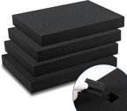 Pick and Pluck Foam Inserts, Pre-cubed Pick Apart Sheets for Crafts Toolbox Game Box Camera Cases Drawer Storage (4Pcs 16 x 12 x 2 Inch)