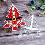 Festivals Metal Cutting Die for Scrapbooking, Christmas Cut Stencils for DIY Scrapbook Photo Album Decorative Paper Card, Card Making Supplies, Embossing (Christmas Tree 5.1 x 4.4 in)
