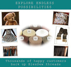 BlesSew Sewing Thread in Brown Color Tones - 10 Spools of Polyester Thread for Sewing Machine for Beginners, Hand Stitching & Quilting - 1000 yds Per Spool