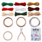 BoFUN Wire Craft Kit for Adults, Teens Christmas DIY Wire Art Crafts Set for Home Gatherings, Birthday Party Group, Holiday Parties, Women Birthday, Mother's Day Gifts, Handmade Home Decor (Christmas)