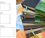 tumuarta Square Watercolor Journal, 5.5x5.5”, 140 LB, 300 GSM, Cotton Paper, Cold Press, 24 Sheets, 48 Pages, Watercolor Paper SketchBooks for Use As Mix Media Pad On The Go