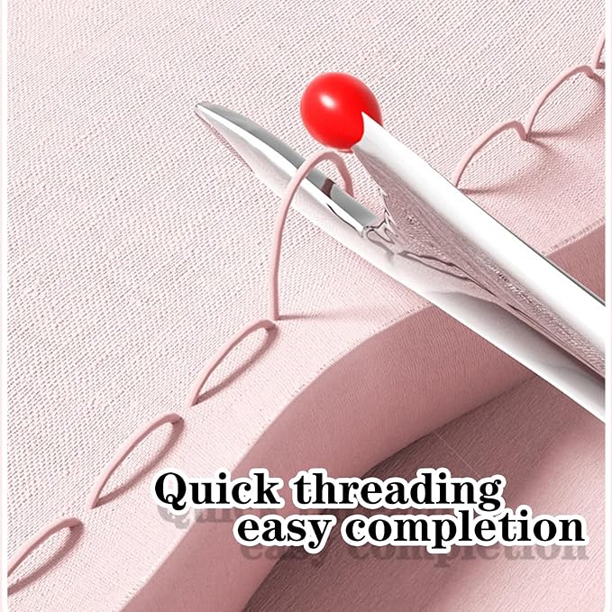 Upgraded 2 in 1 Automatic Needle Threaders Seam Ripper,Quilting Supplies Sewing Kit,Quick Sewing Machine Loop Needle Threaders (2PCS-Green)