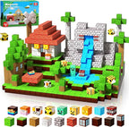 Magnetic Blocks - 150 PCS Build Magnetic Windmill Falls Homes - Magnetics Toys for Montessori Toddler Christmas Birthday Gifts - STEM Sensory Toys for 3 4 5 6 7 8 9 10 Year Old Boys & Girls