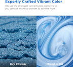 Rolio Premium Mica Powder - Blue Dragonfly (50G / 1.76oz) - 1 Jar of Blue Pigment Powder for Epoxy Resin, Dye, Soap Making, Nail Polish, Paint, Candle Making, Bath Bombs, Slime