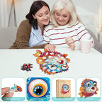 Wooden Puzzles for Kids,100 Pieces Ocean Puzzle,Unique Fish Shaped Wooden Puzzle, Preschool Puzzle Toys, Give Your Kids/Grandchildren, Suitable for Family Games