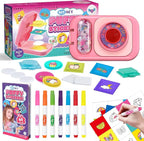 Sticker Maker for Kids - Make Your Own 60 Stickers with DIY Puffy Sticker Kit - Create a 3D Sticker Machine Arts and Crafts for Kids Ages 6-12 - Fun Craft Kits & Gifts for Girls Boys Year Old