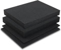 Coengwui Pick and Pluck Foam Inserts, Pre-Cubed Pick Apart Sheets for Crafts Toolbox Game Box Camera Cases Drawer Storage (2Pack 16 x 12 x 2" with 0.4" Bottom Padding)
