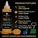 24 Color Pigment Paste for Epoxy Resin Set [ Glitter Series ] – Opaque Epoxy Pigment, Epoxy Dye Paste & High Concentration Mica Powder for Resin Art, Jewelry, Tumblers, Coasters & Crafts