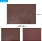 PATIKIL 2mm(1/10") Thick Non Adhesive Glitter Foam Sheet 16x24inch(40x60cm) Coffee, EVA Shiny Foam Board for Craft, 6 Pcs