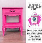 Daydream Apothecary Premium Chalk Style Paint for Furniture, Home Décor, Wood, DIY Interior Projects, Quick Dry, No Prep or Prime Needed, Matte Hot Pink - 8oz