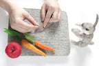 Made in USA, Needle Felting Pad, 8 x 10 x 1 inch, 100% Natural Wool, Firm, for Precision Felting