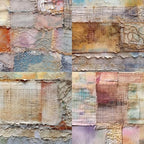 6x6 Single-Sided Scrapbook Paper Pad-Vintage Mixed Media Collection-Decorative Crafting Paper for Scrapbooking, Card Making Art - 24 Sheets