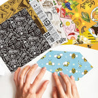 Origami 6x6 Paper Kit 150 Sheets 150 Vivid Colors Double Sided Same Printed Traditional Patterns Square for Arts Crafts Projects Japan Traditional Chiyo.Afternoon Tea