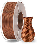 ELEGOO Silk PLA Filament 1.75mm Bronze 250g, Shiny 3D Printer Filament Dimensional Accuracy +/- 0.02mm, 250g Spool Fits for Most FDM 3D Printers
