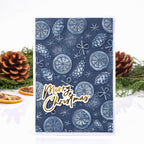 BAOFALI 3D Christmas Theme Plastic Embossing Folders Lemon Pine Nut for DIY Scrapbooking Photo Album Card Paper Craft Decoration for Card Making,Embossing Template Paper Card Embossing Stencil