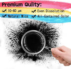 Mica Powder - 40g Mica Powder for Epoxy Resin - Pigment Powder Dye for Resin/Eye Shadow/Soap Making/Nails/Bath Bombs etc. (Black)