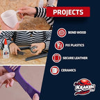 Kraken Bond Wow! CA Glue Set (4x3.5 oz) with Activator (2x13.5 oz) –Super Fast Cyanoacrylate Adhesive Kit for Wood, Plastic, Ceramic, Craft -DIY Repair –4 X Ext. Bottles & 10X Nozzles Inc. 2 Pack