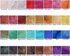SEISSO Mica Powder for Epoxy Resin, 32 Colors, 0.18 oz(5g) Bottles Mica Pigment Powder for Lip Gloss, Soap Making, Bath Bomb, Art Crafts, Resin Dye, Nails