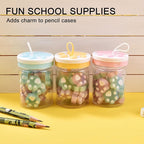 HILAZA 54Pcs Cat Paw Erasers for Kids, Fluorescent erasers, Kawaii Jelly Pencil Erasers Bulk for Office Supplies Classroom Rewards Party Favors