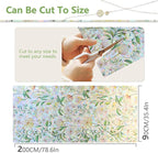 FINNEZ Window Privacy Film Stain Glass Film Flowers Rainbow Window Film Window Clings Non-Adhesive Reusable Decorative for Home（Forest Rainbow，35.4 Inch x 6.5 Feet）