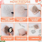 Frienda 24 Pcs 2" X 2" Rubber Carving Blocks Linoleum Blocks for Printmaking, Stamp Making, DIY Crafting, Scrapbook, Painting, Soft and Easy to Carve (Pink)