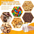 SATINIOR 12 Pack 10 oz Plastic Container Jars with Lids Round Clear Travel Cosmetic Container Slime Jars for Toiletries, Lotion, Cream, Ointments, Makeup, Rhinestone, Samples, Kitchen Storage(Gold)