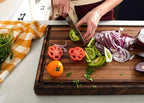 Sonder Los Angeles, Made in USA, Large Thick Edge Grain Walnut Wood Cutting Board with Non-Slip Feet, Juice Groove for Kitchen 20x15x1.5 in (Gift Box Included)