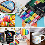 36 Colors Acrylic Paint Pens, Acrylic Paint Markers Dual Tip, with Dot Tip and Fine Tip, Acrylic Markers for Rock Painting, Wood, Canvas, Fabric, Paper, DIY Crafts Making Art Supplies (36)
