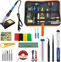 Soldering Iron Kit, 21-in-1 with Adjustable Temperature, 5 Soldering Tips, 60W Soldering Iron, Solder Wire, Desoldering Pump, Stand - A Welding for Electronic Hobbyist DIY with 110V US Plug