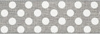 MEEDEE Polka Dots Burlap Ribbon - 2.5 Inch Wired Ribbon for Baby Shower, Farmhouse Decor, Elephant Wreath, Cakes - 10 Yards