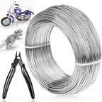 18 Gauge Aluminum Craft Wire Jewelry Making, 328 FT Metal Wire Armature Bendable Wire for Bonsai Trees, Sculpting, DIY Crafts Beading Floral (Silver, 1 mm Thickness)